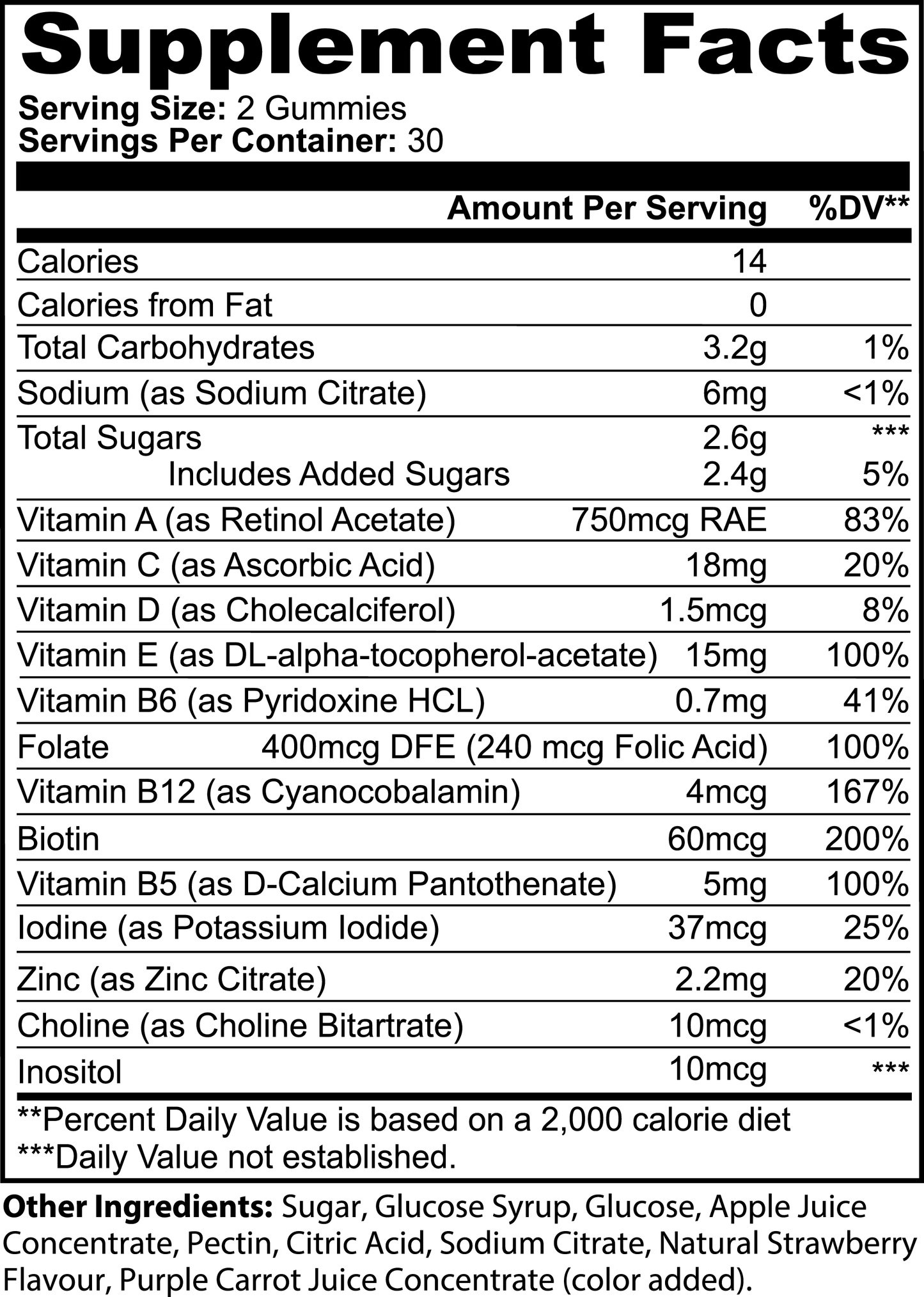 Multivitamin Vingummibamser (Voksne)